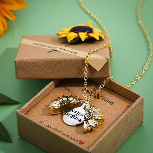 My Sunshine Sunflower Necklace