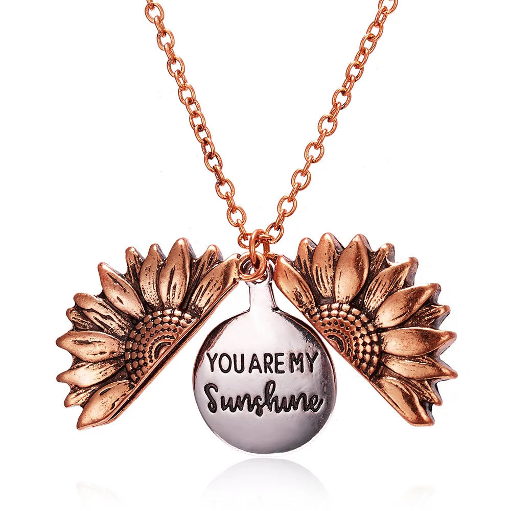 My Sunshine Sunflower Necklace