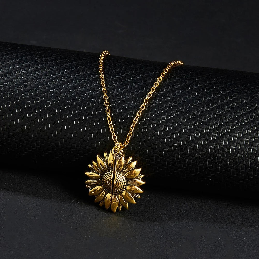 My Sunshine Sunflower Necklace